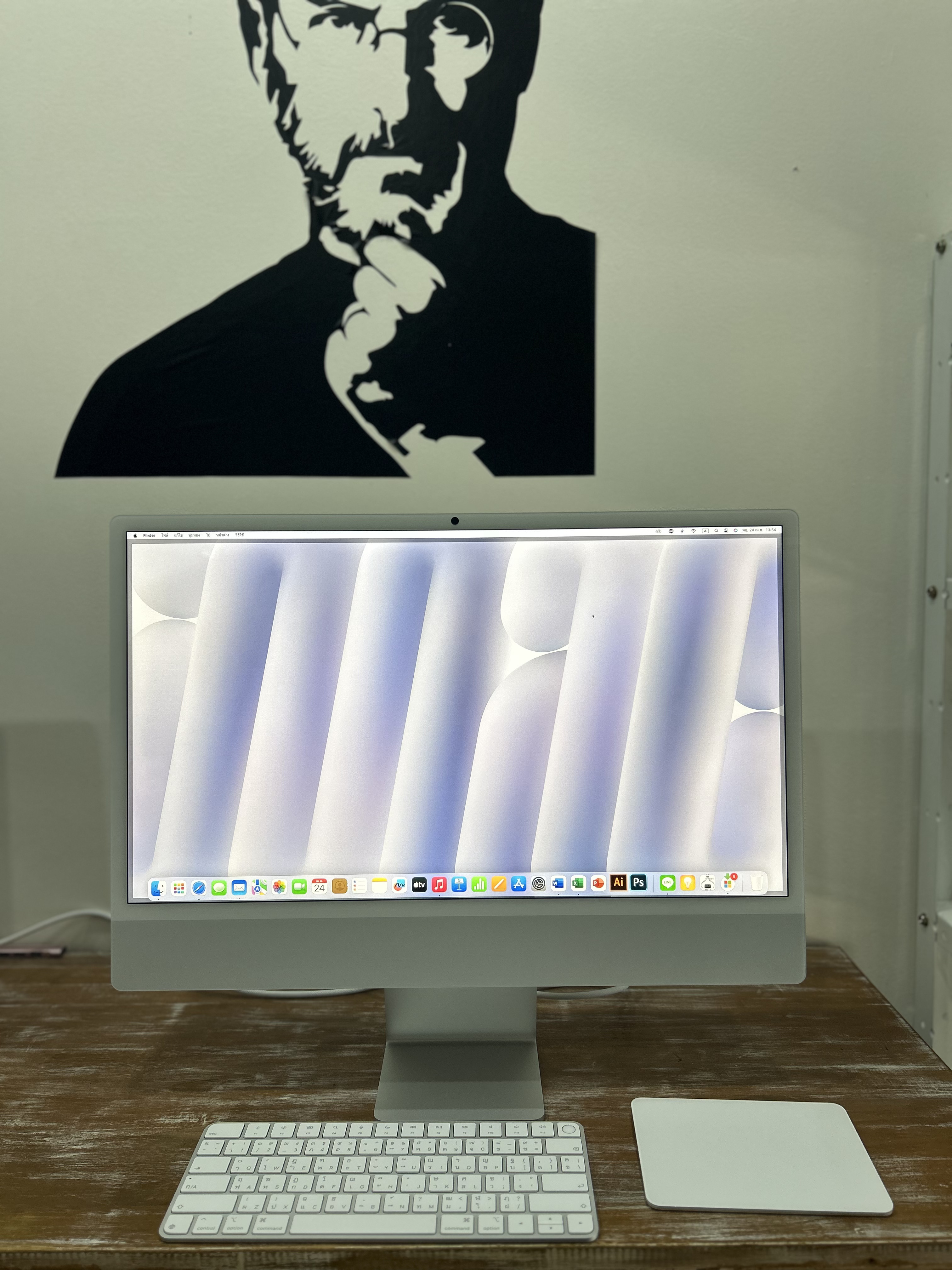 รุ่นใหม่ล่าสุด จอใหญ่สเปคเทพสภาพสวยสุดๆครับ iMac M4 4.5K 24