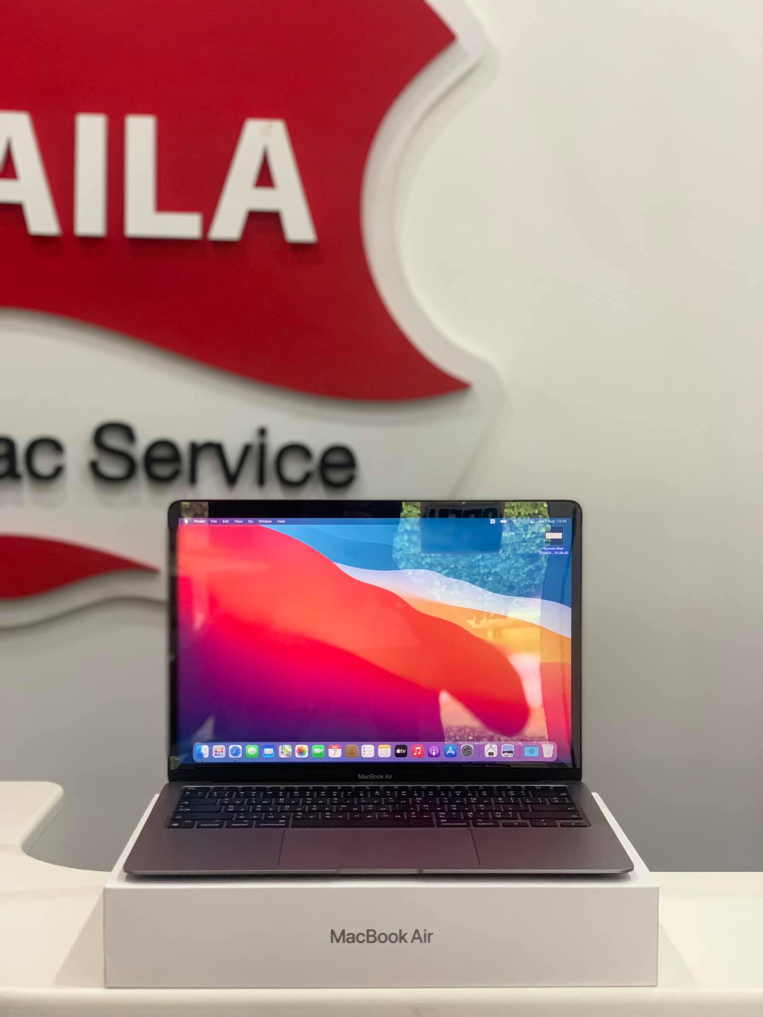 MacBook Air M1 สี Space Gray SSD 256 GB สภาพสวยทุกจุด ใช้งานน้อยมาก มีอุปกรณ์ครบกล่อง