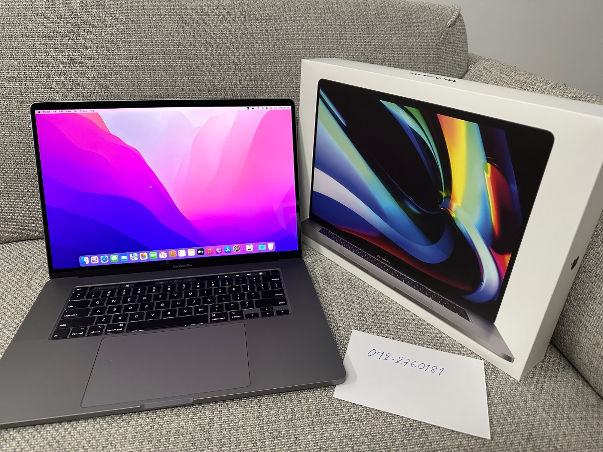 MacBook Pro 16-inch 2019 (Space Gray) 6‑Core i7 2.6GHz RAM 16GB SSD 512GB / AMD Radeon Pro 5300M / Full Box / สภาพสวย / ราคา 41,900 บาท